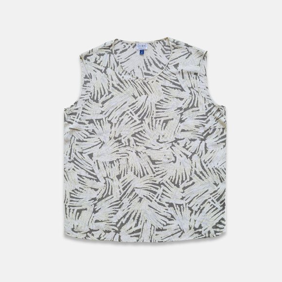 delmod Tops - Size-XL-XXL, Delmod international cut sleeves viscose printed top